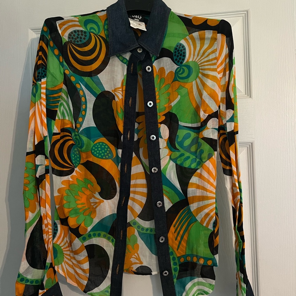 Dolce & Gabbana cotton blouse size s